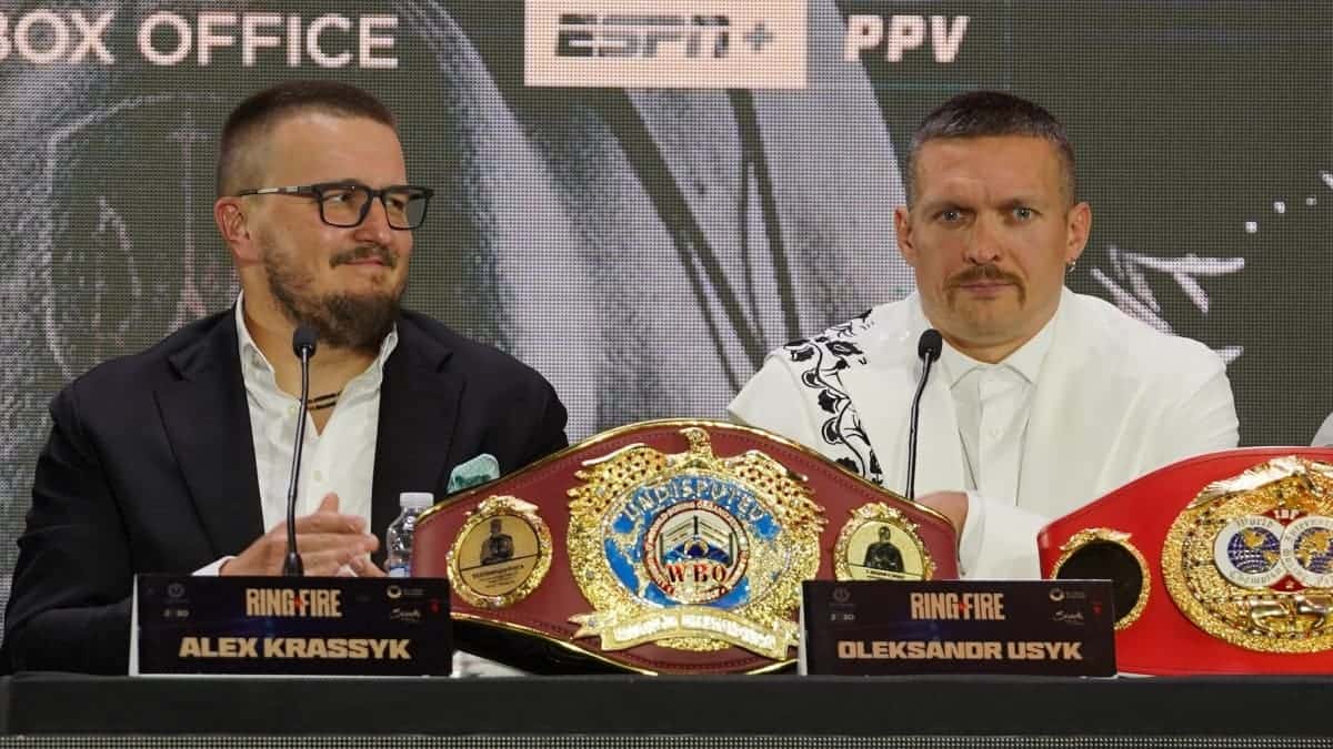 Alexander Krassyuk and Oleksandr Usyk Saudi