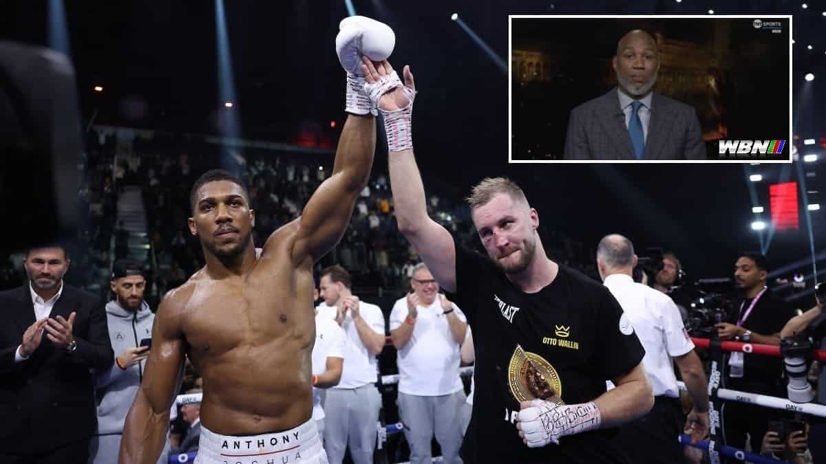 Anthony Joshua and Lennox Lewis