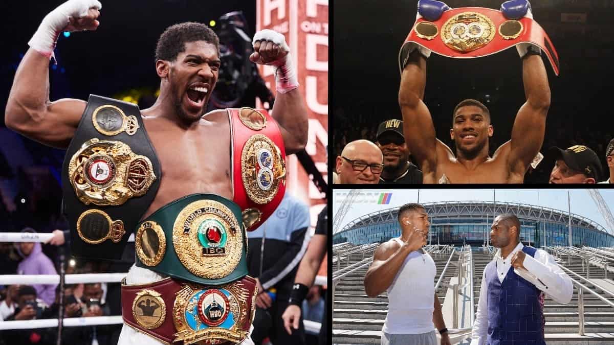 Anthony Joshua three-time heavyweight champion