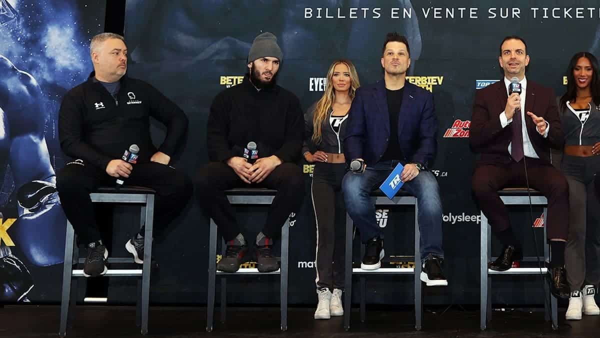 Artur Beterbiev and his team