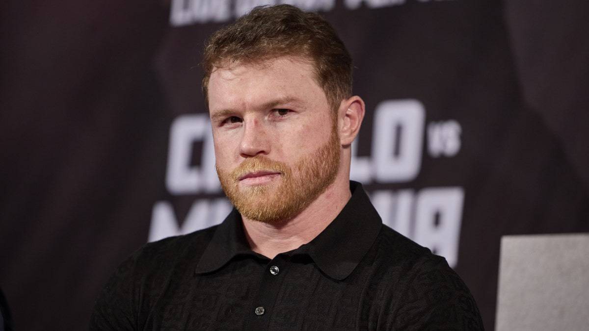 Canelo Alvarez at presser