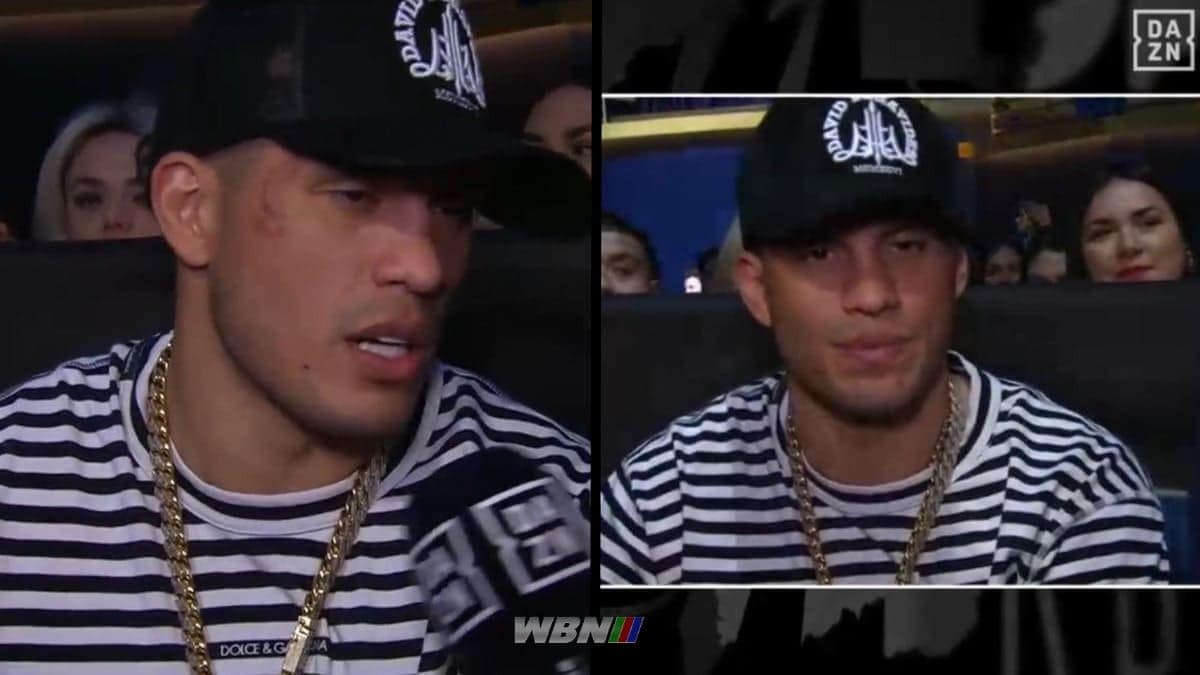 David Benavidez drunk DAZN interview