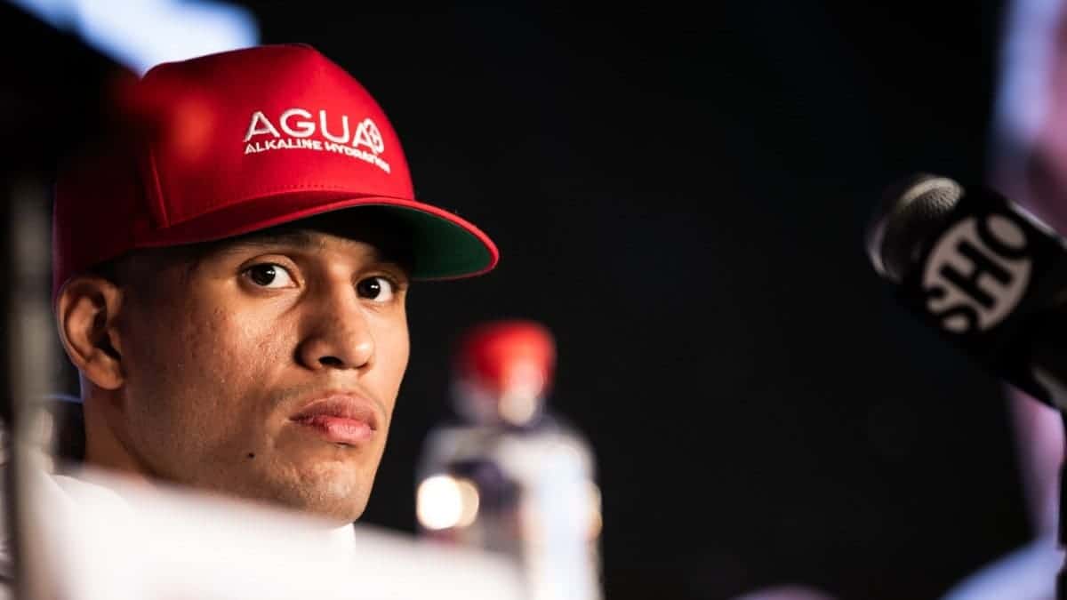 David Benavidez in Las Vegas for Demetrius Andrade