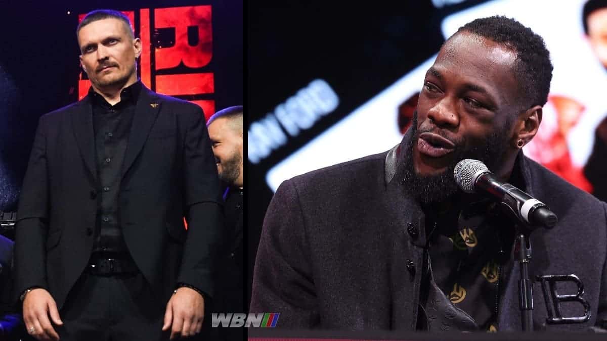 Deontay Wilder and Oleksandr Usyk