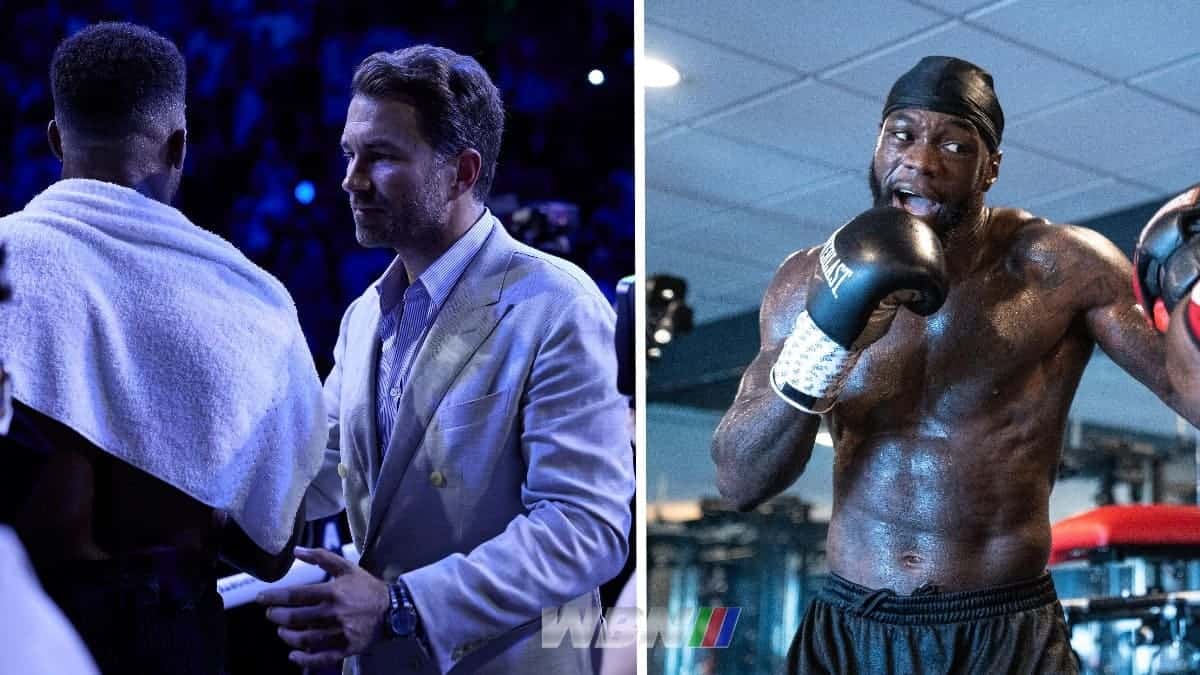 Deontay Wilder Anthony Joshua and Eddie Hearn