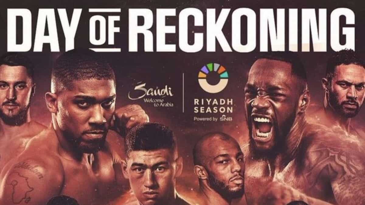 Deontay Wilder Anthony Joshua Saudi Arabia Day of Reckoning