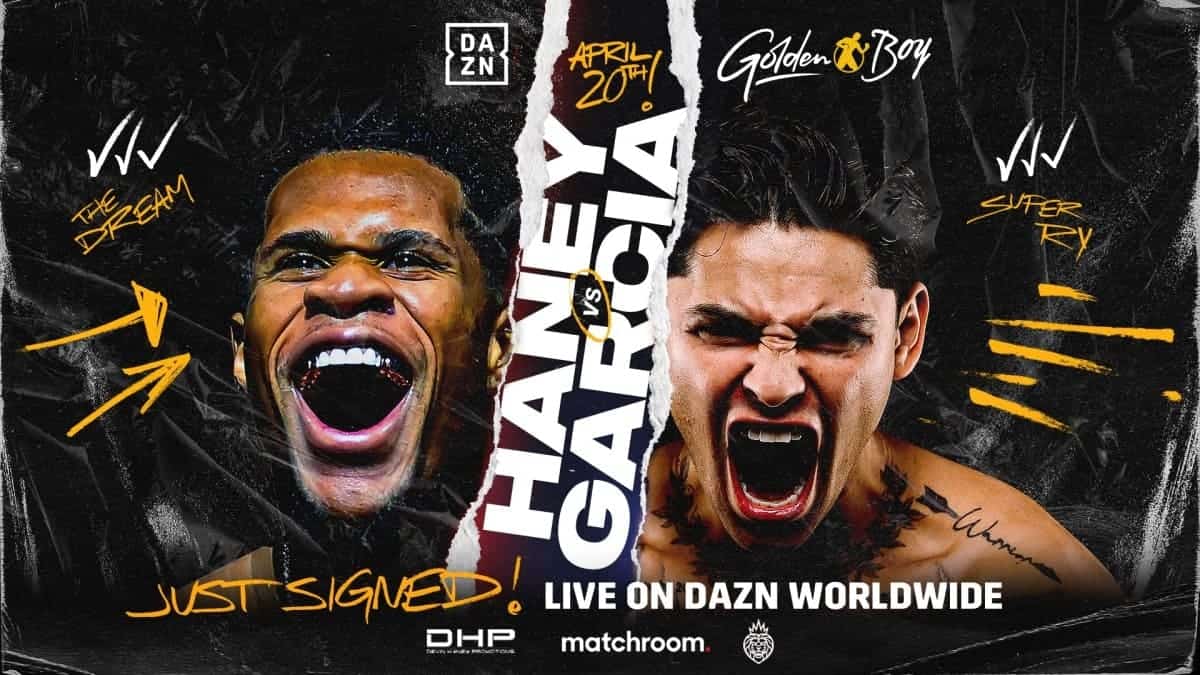 Devin Haney vs Ryan Garcia DAZN Haney vs Garcia