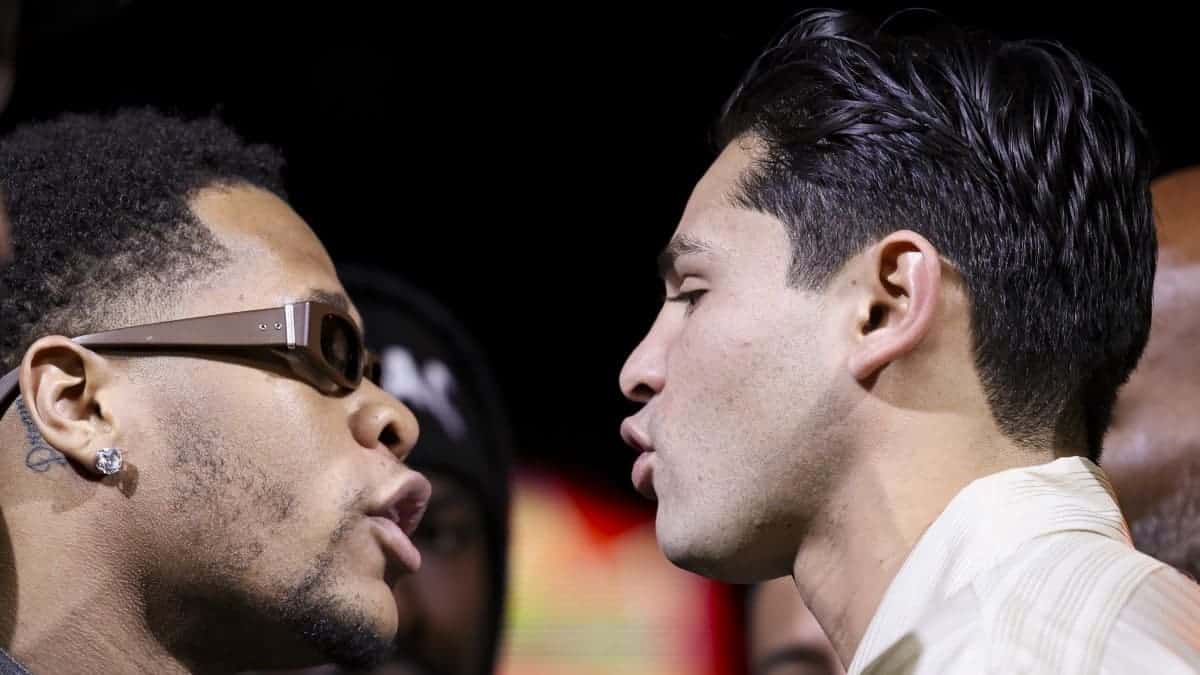 Devin Haney vs Ryan Garcia face-off