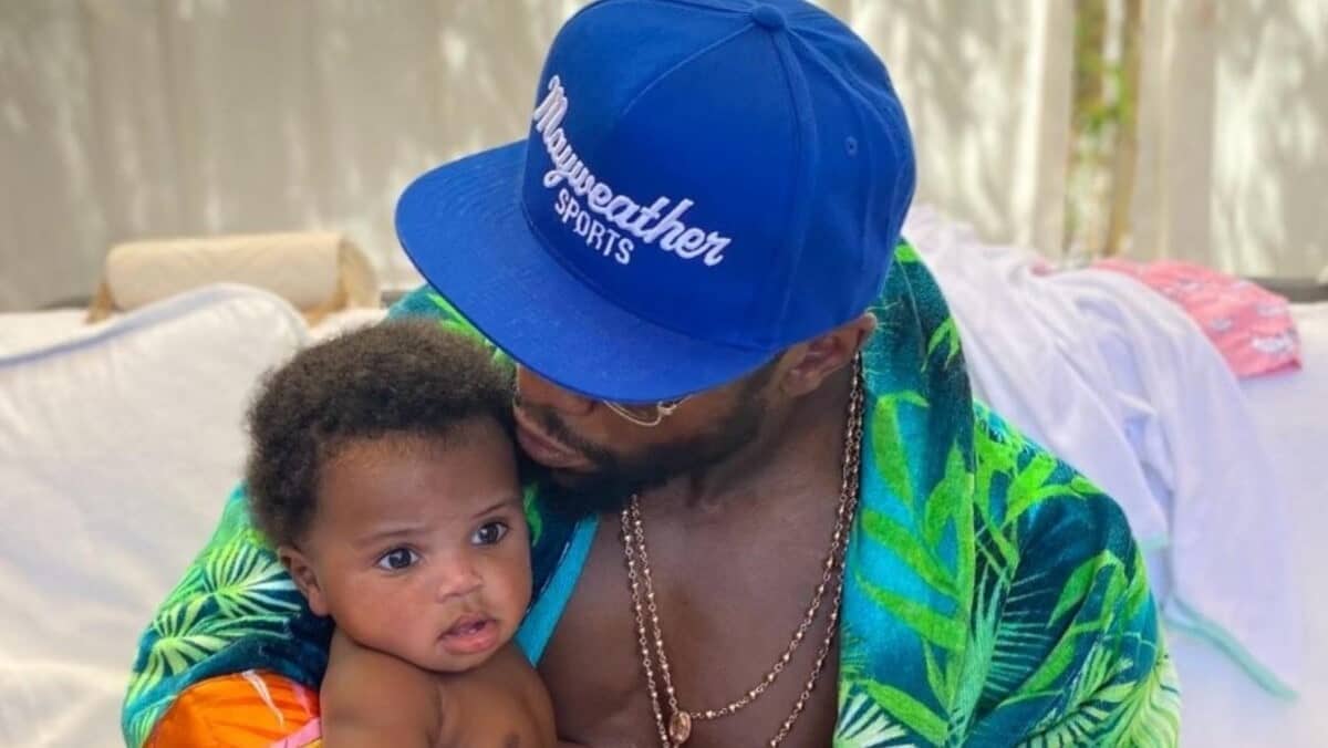 Floyd Mayweather and grandson KJ Meezy