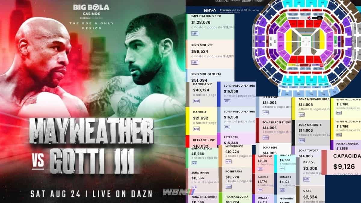 Floyd Mayweather tickets for John Gotti rematch