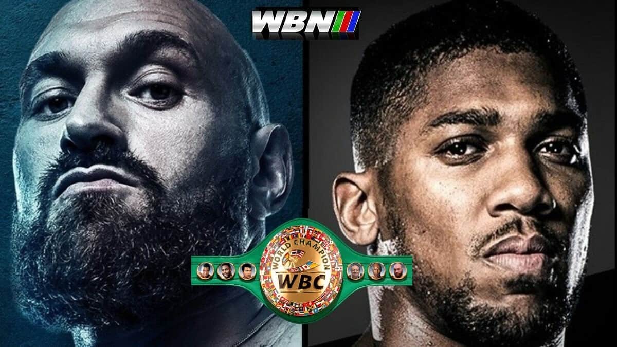 Tyson Fury Anthony Joshua Fury vs Joshua WBC