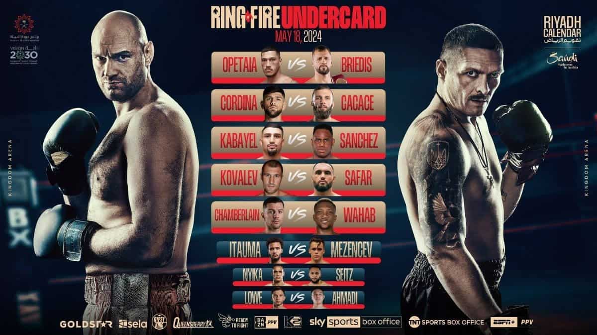 Fury vs Usyk undercard