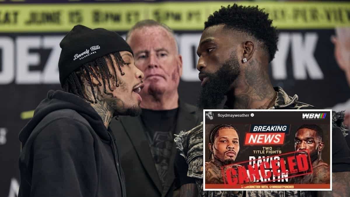 Gervonta Davis fight canceled Floyd Mayweather