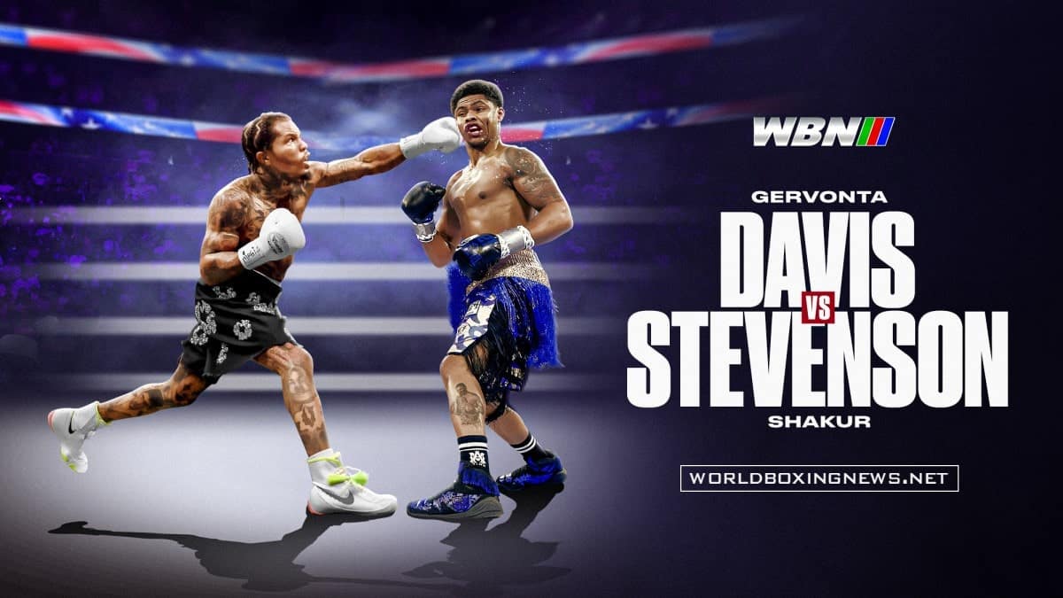 Gervonta Davis VS Shakur Stevenson - WBN poster