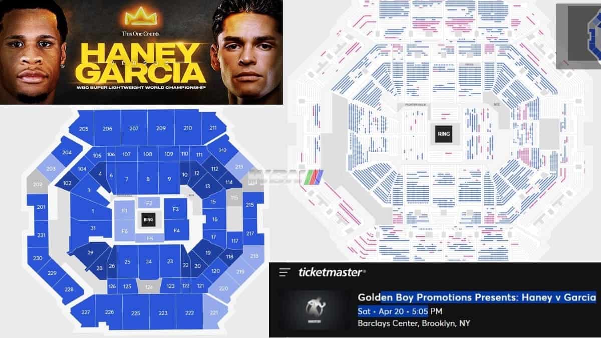 Haney vs Garcia ticket sales Barclays Center