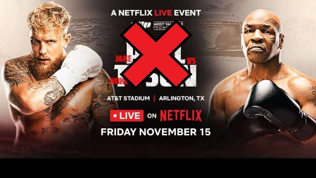 Jake Paul vs Mike Tyson not happening