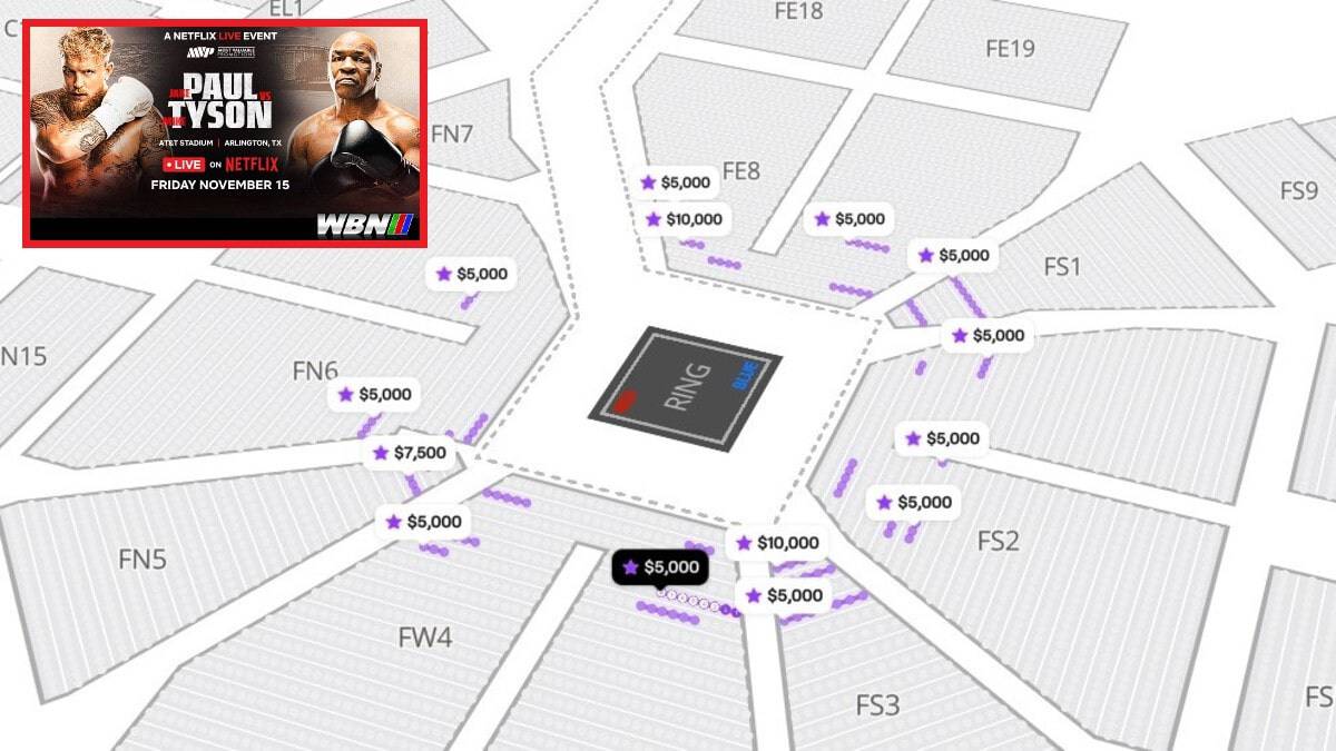 Jake Paul vs Mike Tyson tickets