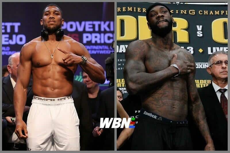 Anthony Joshua Deontay Wilder Shelly Finkel Joshua vs Wilder