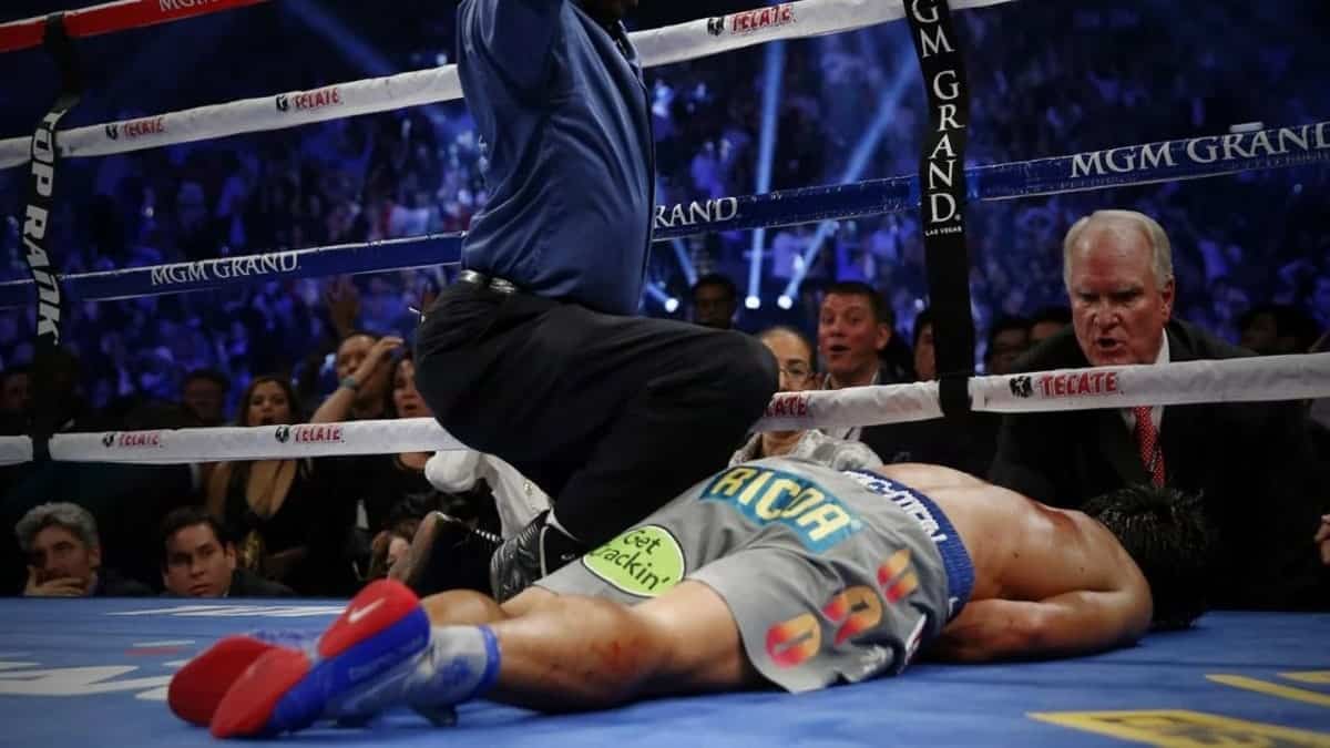 Manny Pacquiao knocked out by Juan Manuel Marquez