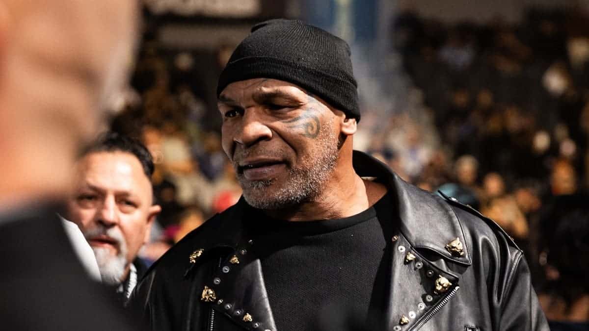 Mike Tyson at Benavidez vs Andrade