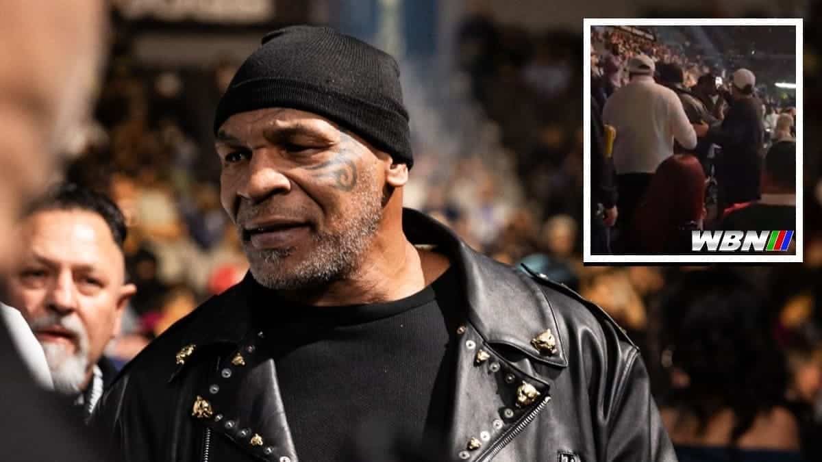 Mike Tyson at Benavidez vs Andrade