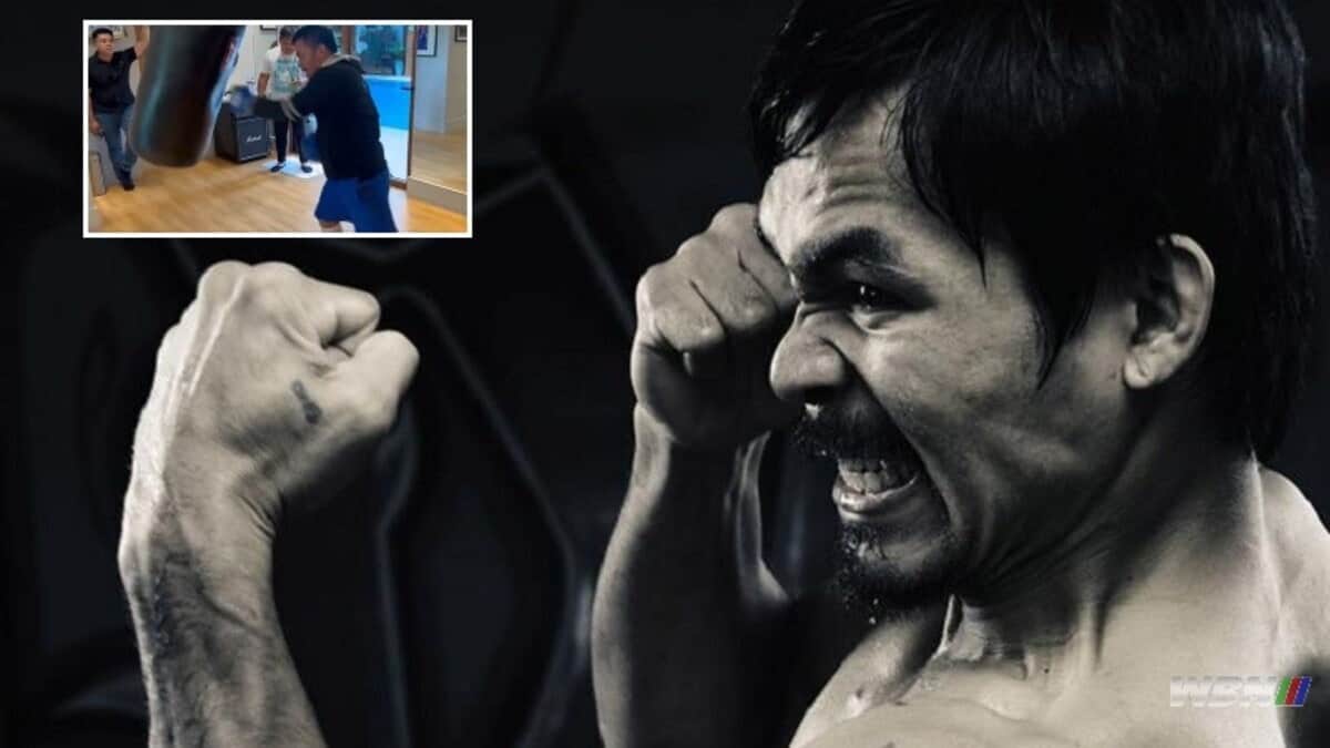 Manny Pacquiao uppercut training