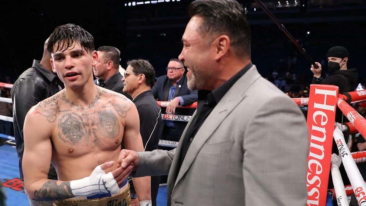 Ryan Garcia and Oscar De La Hoya