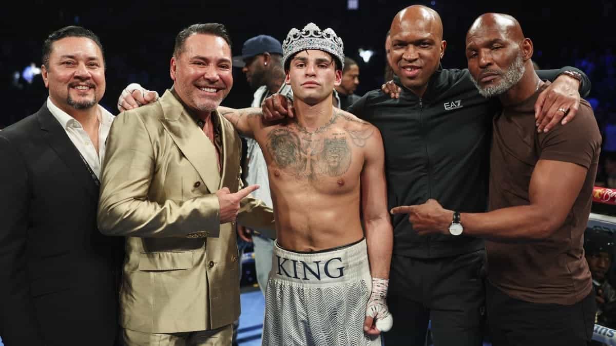 Ryan Garcia Oscar De La Hoya Bernard Hopkins