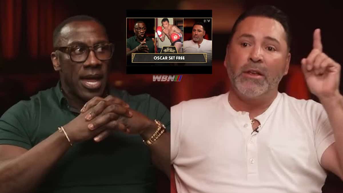 Shannon Sharpe and Oscar De La Hoya