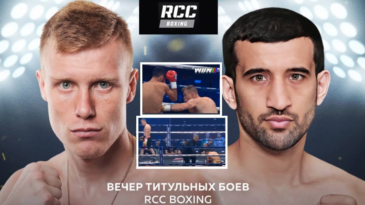 Urvanov vs Isayev at super featherweight body jab KO